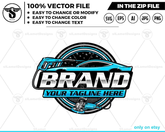 auto detailing - car logo template - Car Detailing Services logo - car wash logo template - car clean logo - auto detailing logo SVG - auto