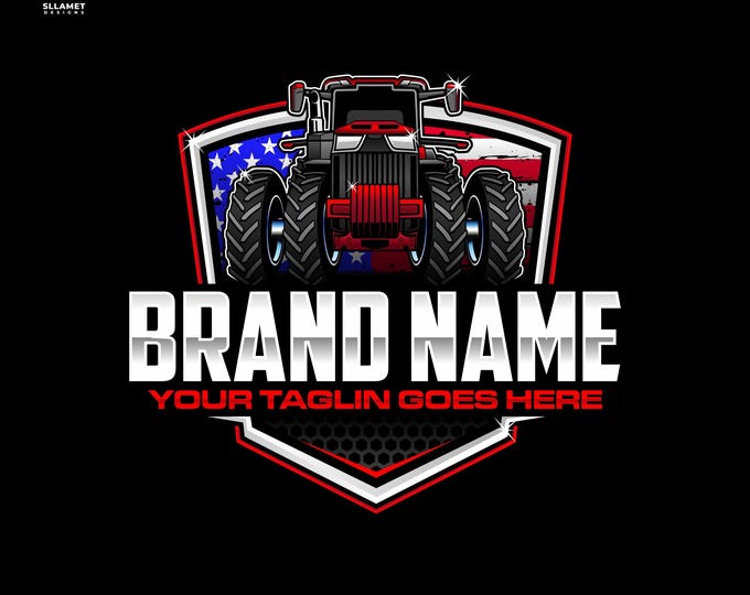 Editable John Deere Tractor Logo: American Farm Vector (SVG & AI)