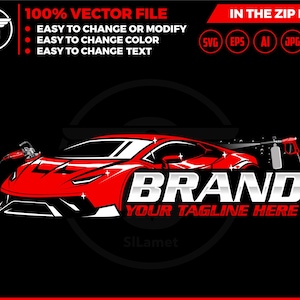luxury cars auto detailing - sport car detailing logo template - Car Detailing Services logo - car wash logo template