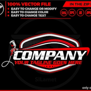 car painting logo, auto paint logo, car paint logo, paint body car logo, auto body paint logo, painting car logo, automotive logo SVG file