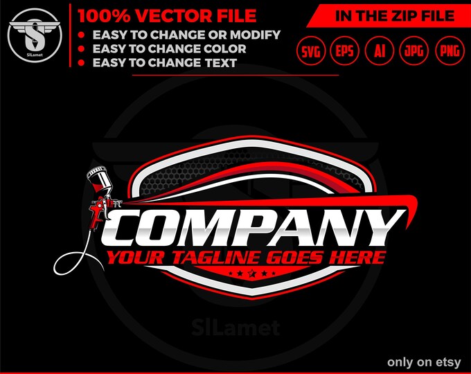 car painting logo, auto paint logo, car paint logo, paint body car logo, auto body paint logo, painting car logo, automotive logo SVG file