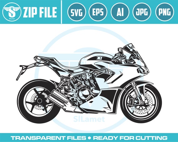 ducati supersport 950 SVG Motorbike svg, Silhouette Motorcycle SVG, Suberbike Png, Race Motorbike Clipart, Motorcycle PNG, Motorcycle Cricut