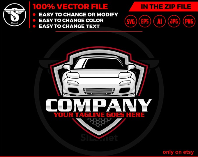 sport car logo, automotive logo, luxury car logo, car logo svg, automotive svg , car logo template , car logo template, car dealer logo, RX7