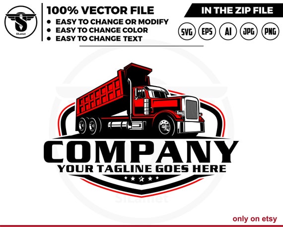 Dump Truck logo, Truck logo Svg, american dump truck logo, trucking logo, industry, heavy, machinery, industrial, equipment, construction