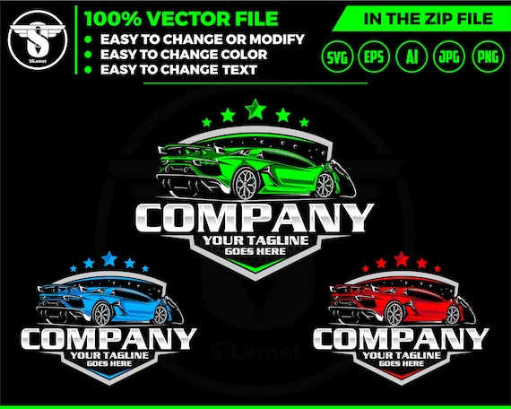 auto detailing car logo template - sport car Detailing Services logo - car wash logo template - car clean logo - luxury detailing logo svg