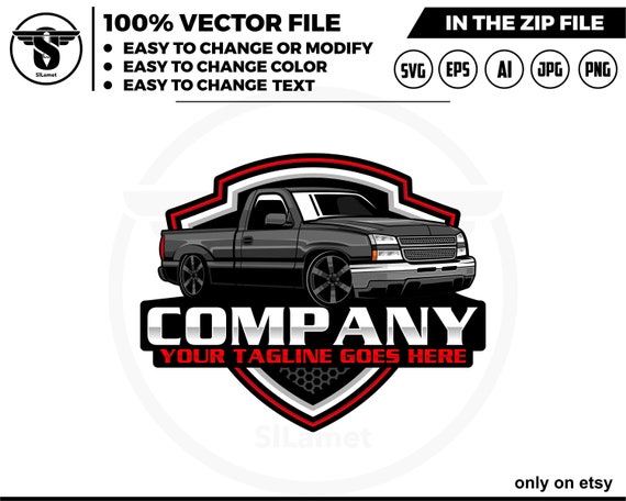 CHEVY pickup truck logo - Chevrolet truck logo - pickup truck logo template - Chevy Silverado Truck - 2006 Chevrolet Silverado 1500