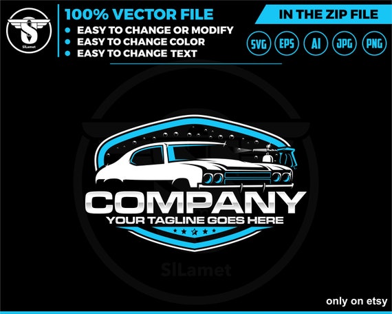 Car wash logo template - car wash logo - car wash svg - cleaning car logo - detaling car logo - SS Chevelle