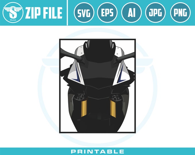 BMW S1000R SVG, sport bike svg, illustration racing motorbike, vector racing motorbike, print racing motorbike, t-shirt screen printing