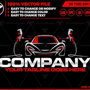 car painting logo, auto paint logo, car paint logo, paint body car logo, auto body paint logo, painting car logo, automotive logo SVG file