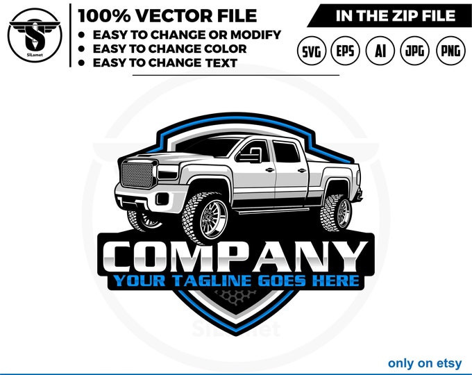 GMC truck logo - pickup truck logo template - 2014 GMC Sierra 1500 Denali
