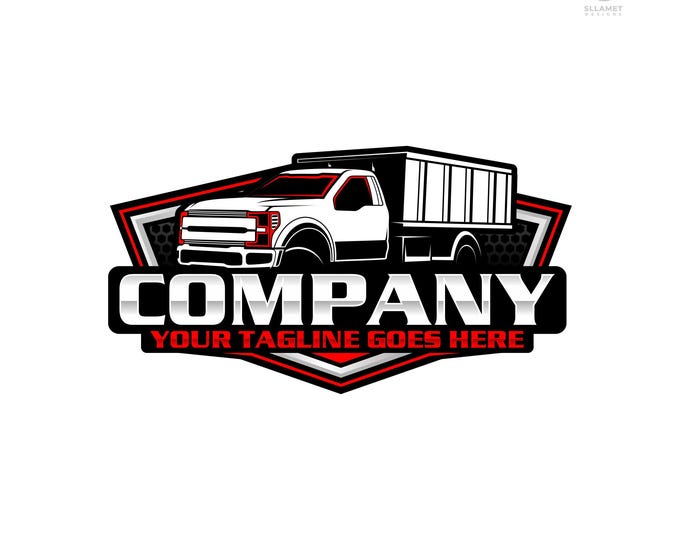Super Duty Dump Truck Logo: Construction Hauling Vector Designs (SVG, EPS, PNG)
