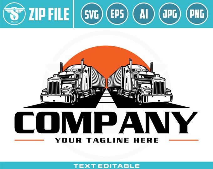trucking svg, Trucking Company Logo, Moving Truck, Semi Truck, Trucking Brand, Truck Door Logo, Trucker Logo, trucking t-shirt, truck print