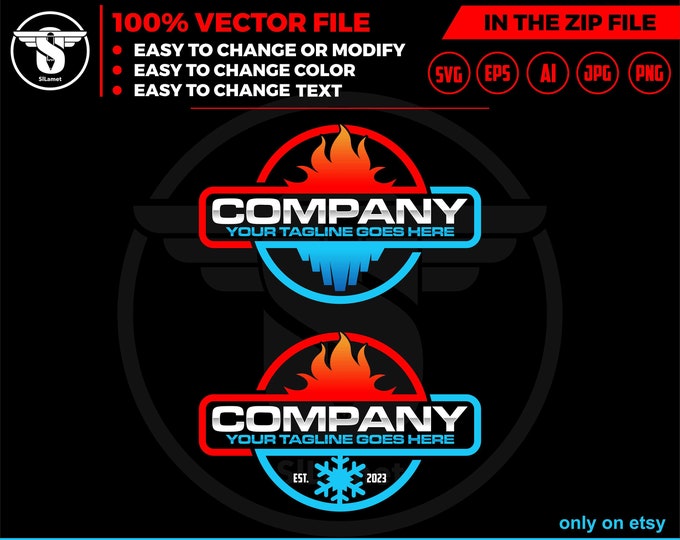 heating and cooling repair plumbing logo, plumbing logo, Plumbing services logo, plumber logo, Plumber Life, Plumbing Plunger Pipe  Repair