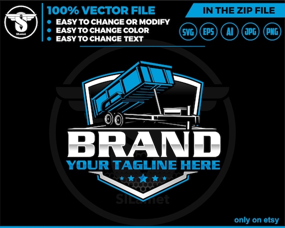dump trailer logo, trailer towing logo, truck pickup logo svg, towing Company Logo, pickup truck outline, pickup truck dump