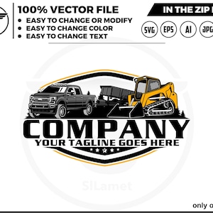 Logo pick-up dumptruck schranklader: transportvectorontwerpen (SVG, EPS, png)