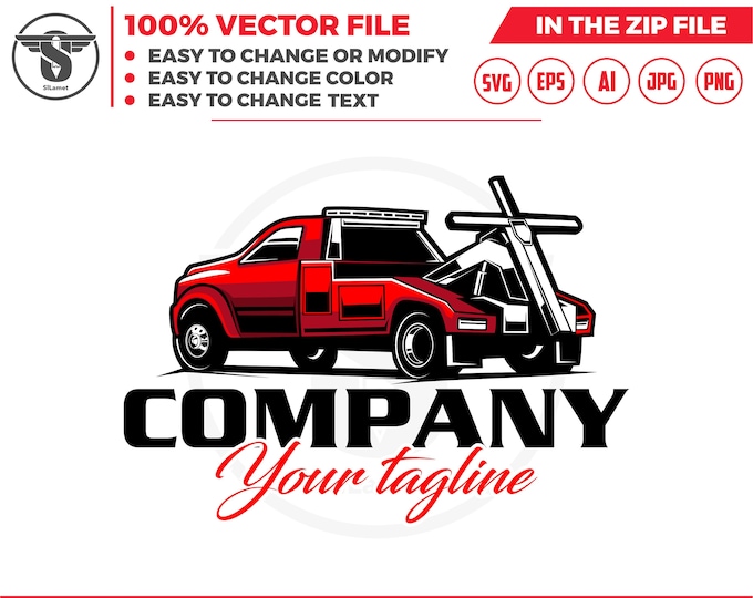 truck towing back view logo, towing logo template, towing chain svg, tow truck 18 wheeler, tow truck logo, towing service logo, tow car logo