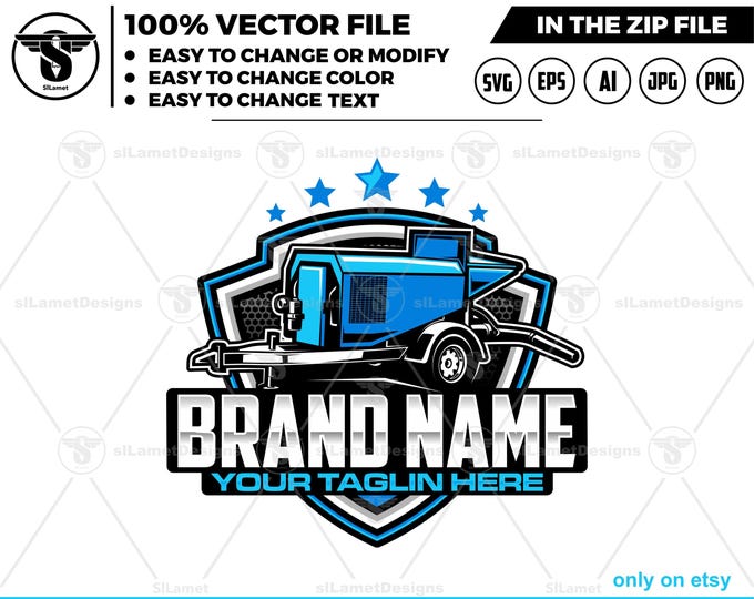Concrete pump logo - pumping logo - pumping svg