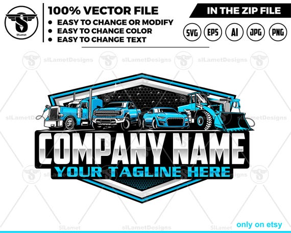 vehicle wash logo - vehicle detailing logo, big rig, trucking, car wash logo,cleaning car logo , automotive logo, detailing logo