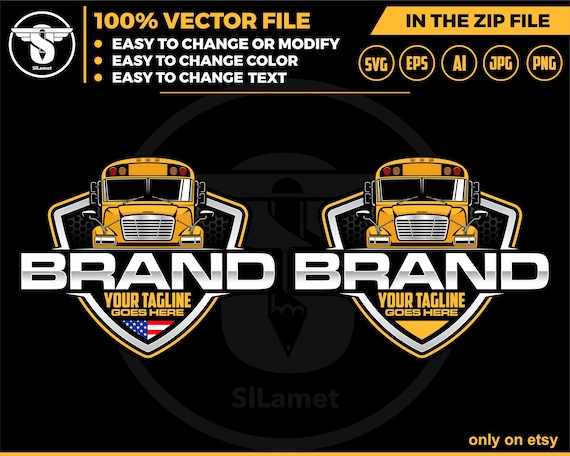 america School bus logo - School bus logo