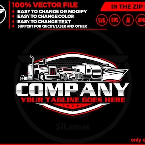 RV ロゴ、車両保管ロゴ、トラック、ボート、車、公共交通機関ロゴ輸送、輸送ボート ロゴ SVG、スピード ボート ロゴ SVG、スピード ボート