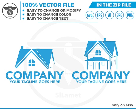 minimalis house  logo - Real Estate Logo - Logo Design Template - Real Estate Agent Logo,