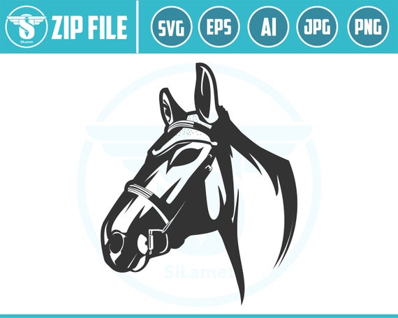 Horse svg, horse head svg, beautiful horse svg cutting files for cricut silhouette,horse logo files svg, png, eps, ai, INSTANT DOWNLOAD