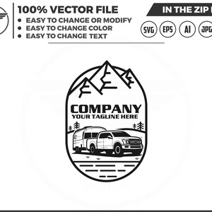 Pickup travel logo  -  travel family logo