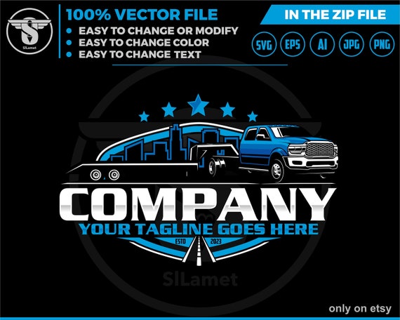 ram 3500 cab chasis with trailer logo - pickup trailer - pickup and dump trailer logo, pickup and trailer logo - trailer towing logo