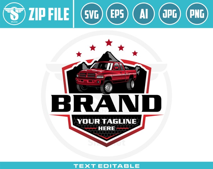 pickup offroad logo - American offroad Svg - pickup 4x4 logo - offroad