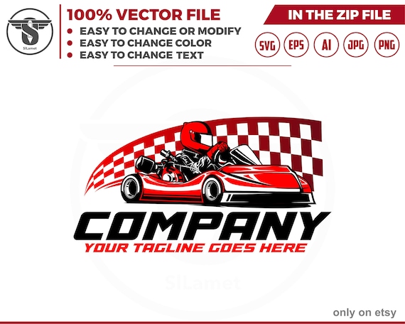 Racer logo, Go Kart SVG, Go Kart logo, Go Kart Racing , GoKart Racer, karting, svg printable Vinyl/ Sticker, Cut Files for Cricut, Vector