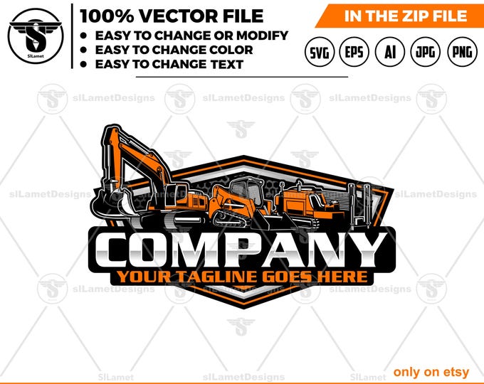 excavator, skid steer, Vermeer Navigator logo - Vermeer Drills logo - Drilling Rig logo - Horizontal Directional Drilling Rig