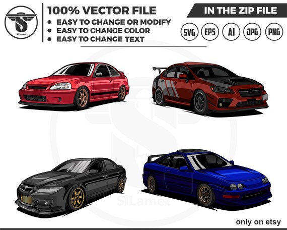 Bundle set luxury cars vector - luxury cars vector - sport car svg - Car vector - luxury cars svg - car for t-shirt - racing car svg