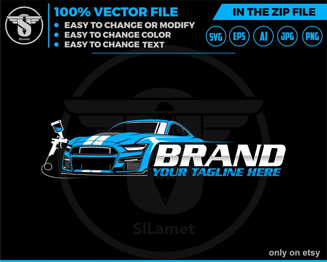Car Painting Logo, Auto Paint Logo, Car Paint Logo, Paint Body Car Logo