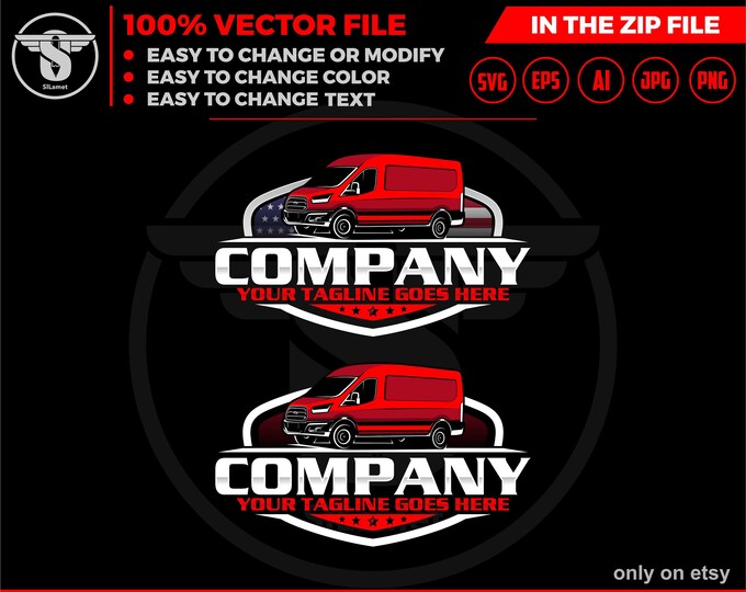 delivery van logo SVG, van car logo, Delivery logo, shipping logo, Cargo Delivery Van SVG, Moving Vehicle SVG, Delivery Van Truck Svg
