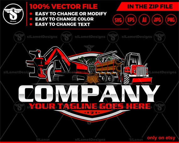 Timber Pro Machine and estry equipment logo - forwarder logging - estry equipment- logging equipment logo - heavy logging equipment logo