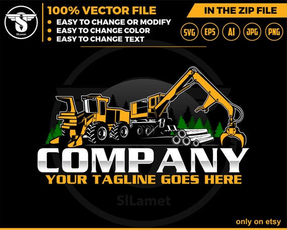 logging equipment logo - heavy logging equipment logo - Logging Machines logo