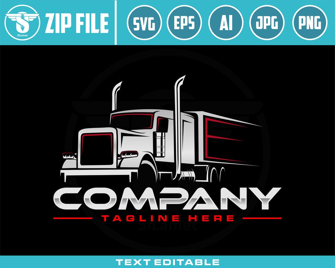 Trucking Svg, Trucking Company Logo, Moving Truck, Semi Truck, Trucking