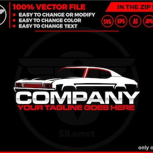 classic car logo, sport car logo, automotive logo, black and white car logo, car line art logo, racing car logo, dealer car logo