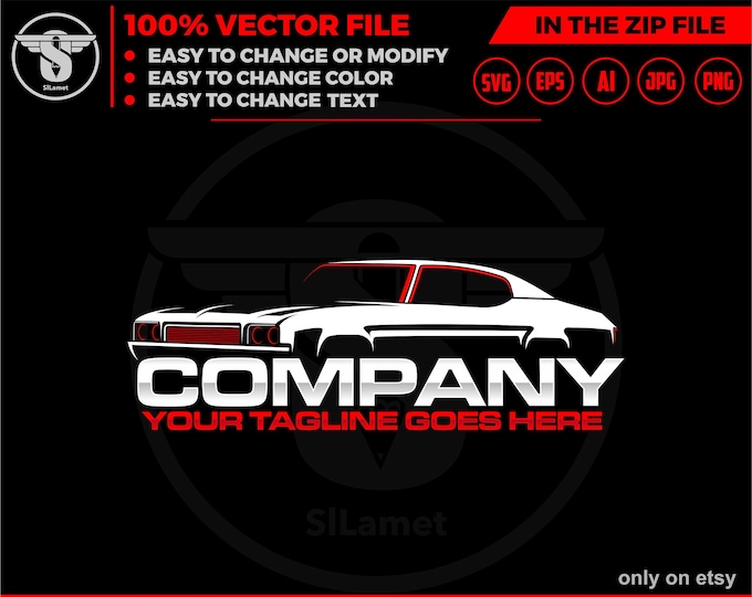 classic car logo, sport car logo, automotive logo, black and white car logo, car line art logo, racing car logo, dealer car logo