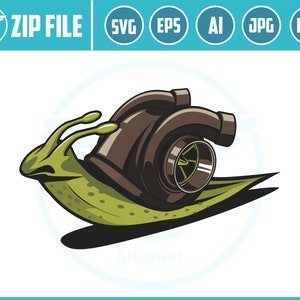 snail turno svg, Turbo snail,decal design, logo Emblem, Clipart Design SVG for print eps, ai, svg, png