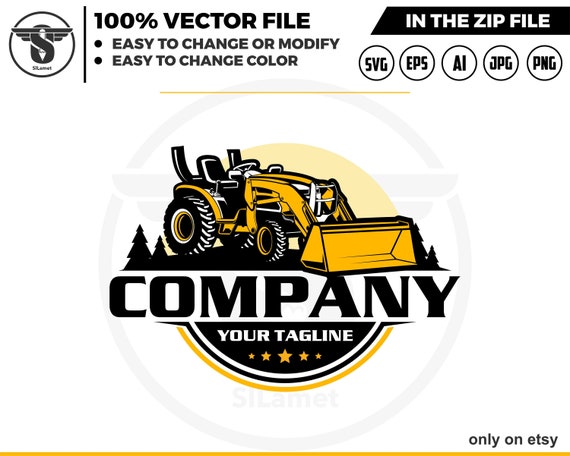 Backhoe Loaders logo svg, Backhoe Excavator logo svg, Backhoe svg, heavy equipment vehicle logo, excavator logo, Backhoe Loaders SVG FILE