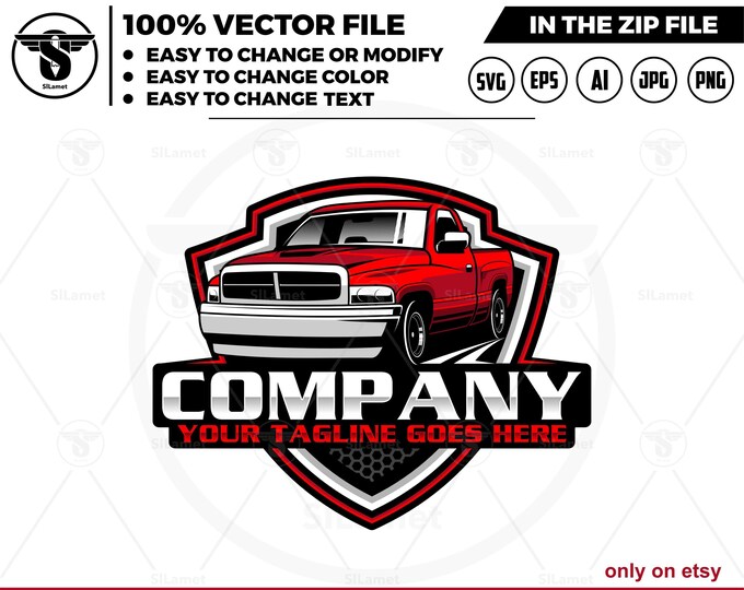 pickup logo - pickup truck svg - pickup truck Company Logo - pickup truck vector - ram pickup - 1999 Dodge Ram 1500 - Dodge Ram 1500