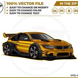 Luxury Car Vector Bundle – Sport Car (svg, Eps, Png, Jpg, Ai) (digital ...