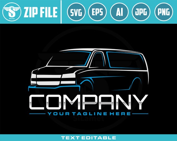 delivery van logo SVG, van car logo, Delivery logo, shipping logo, Cargo Delivery Van SVG, Moving Vehicle SVG, Delivery Van Truck Svg