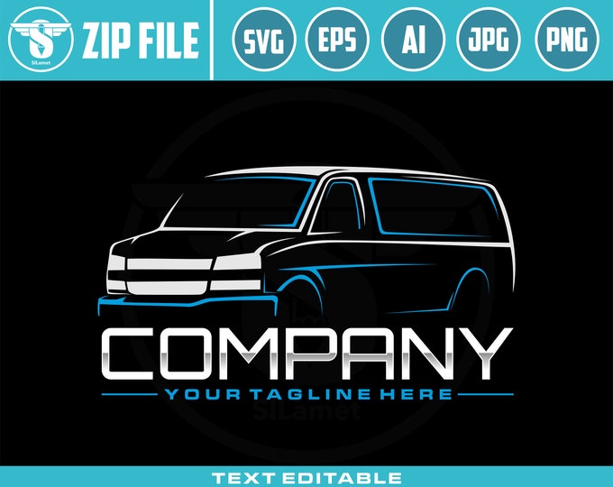 delivery van logo SVG, van car logo, Delivery logo, shipping logo, Cargo Delivery Van SVG, Moving Vehicle SVG, Delivery Van Truck Svg