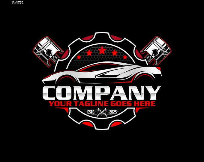 Auto Repair Logo SVG: Car Service Vector File