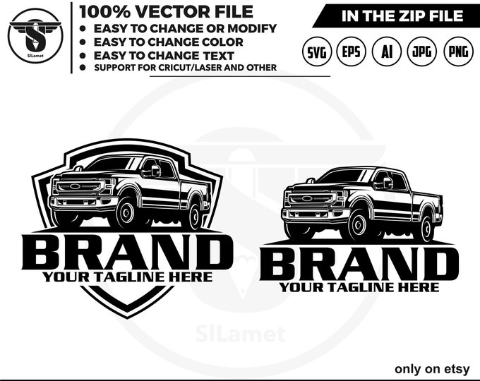 ford f250 - ford super duty svg, pickup truck, pickup truck Logo, pickup truck svg, pickup truck tshirt, silhouette Vector Cricut Cut