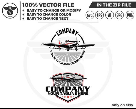 Agricultural Aircraft  logo - agricultural plane logo