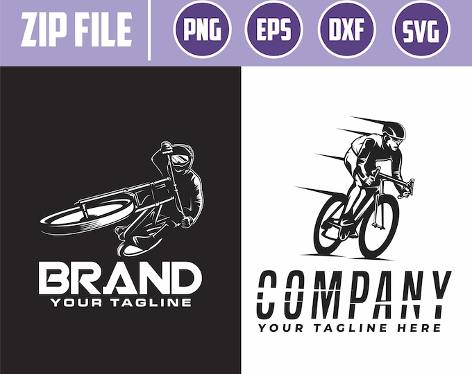 mountain bike logo, downhill bike logo, racing bicycle logo, Mountain Bike Silhouette, mtb svg,eps,png,ai,svg format