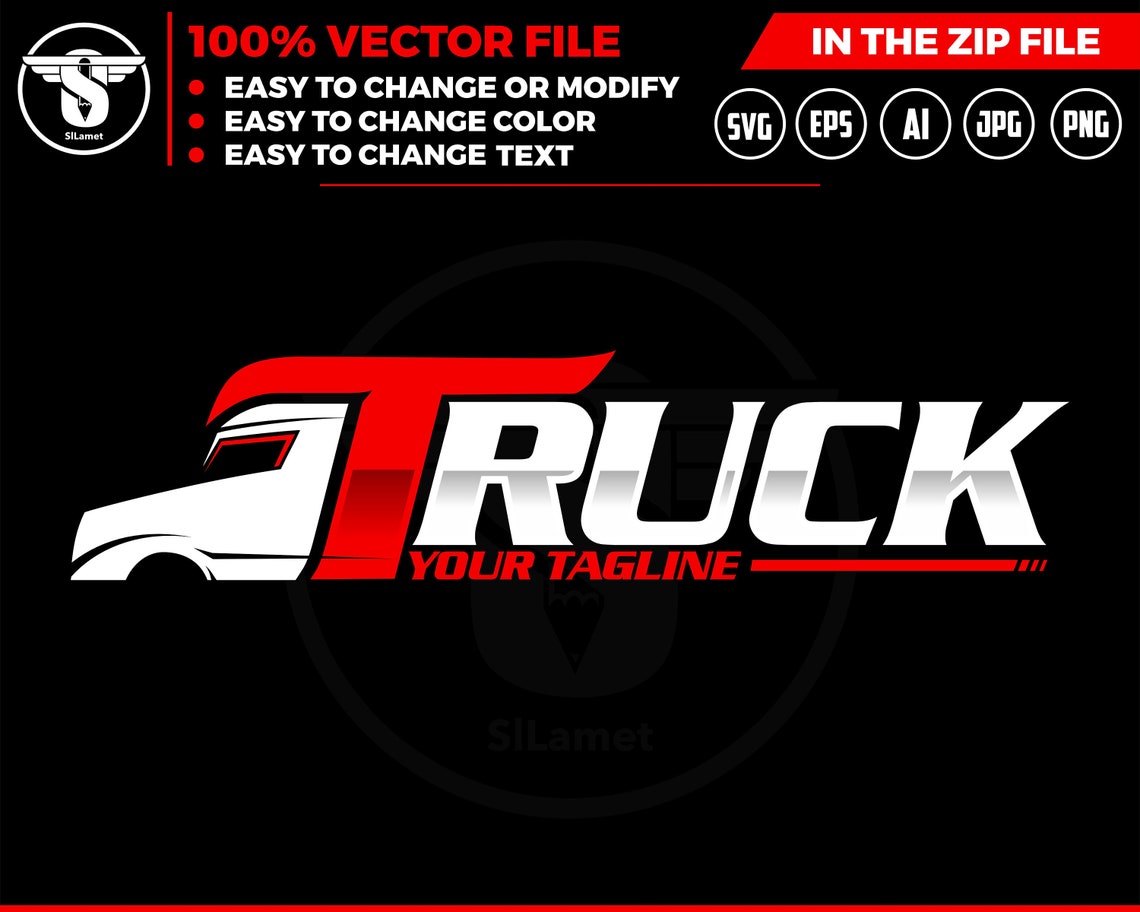 Letter T Trucking Logo Trucking Company Logo Moving Truck Etsy